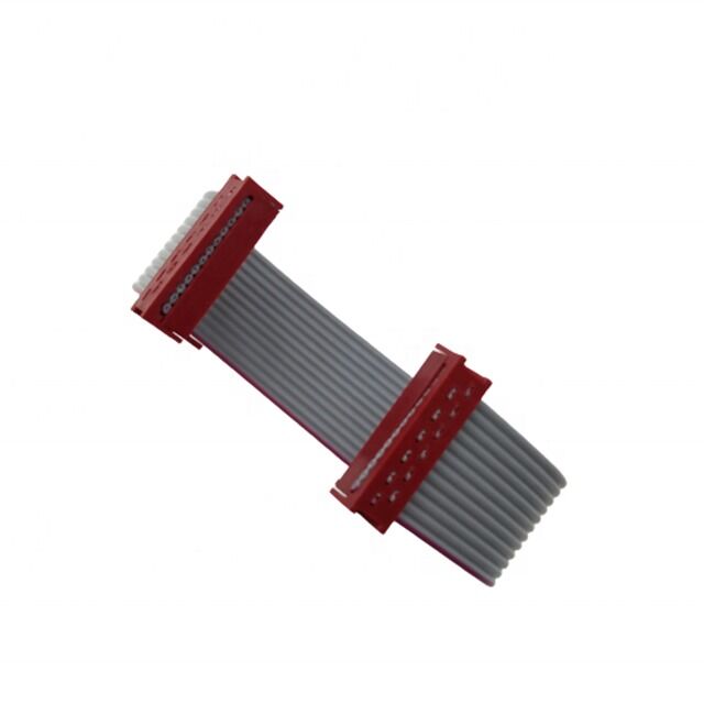 1.27mm Pitch 12pin IDC Socket met 28AWG Flat Ribbon Cable Assembly - Micro Match Man 1-215083-2