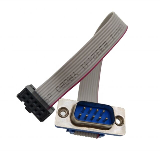 D-SUB DB9 naar IDC Flat Ribbon Cable Assembly met vergulde connector en 2,54 mm pitch voor aanpasbare lengte toepassingen