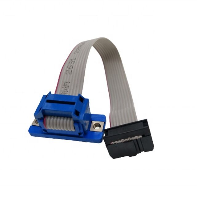 D-SUB DB9 naar IDC Flat Ribbon Cable Assembly met vergulde connector en 2,54 mm pitch voor aanpasbare lengte toepassingen