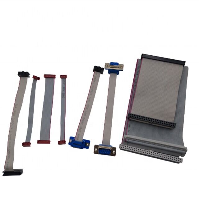 D-SUB DB9 naar IDC Flat Ribbon Cable Assembly met vergulde connector en 2,54 mm pitch voor aanpasbare lengte toepassingen