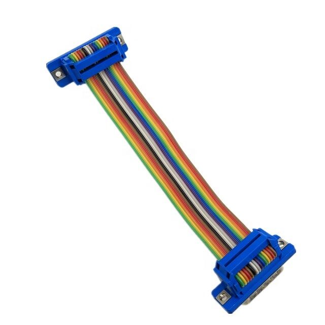 OEM ODM RS232 15Pin D-Sub verguld connector Flat Ribbon Cable Assembly met aanpasbare lengte