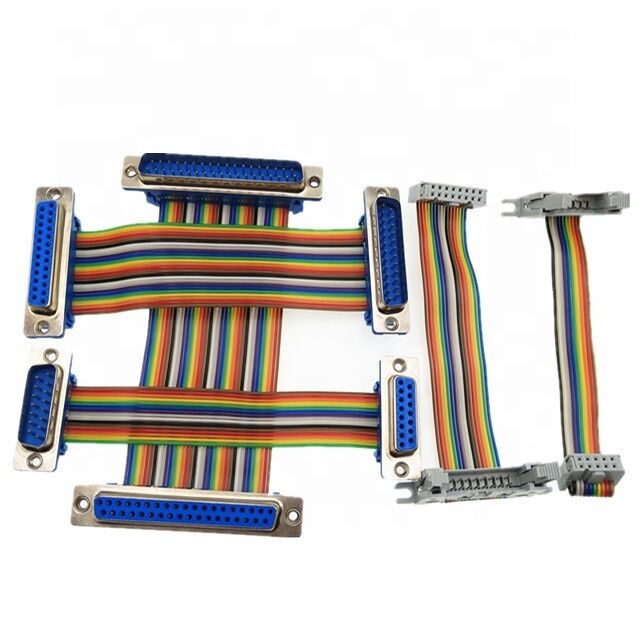 1.27mm Pitch 30AWG Gold-plated IDC Connector Flexible Flat Ribbon Cable voor elektronica