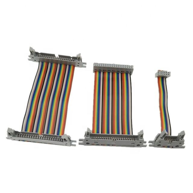 1.27mm Pitch 30AWG Gold-plated IDC Connector Flexible Flat Ribbon Cable voor elektronica