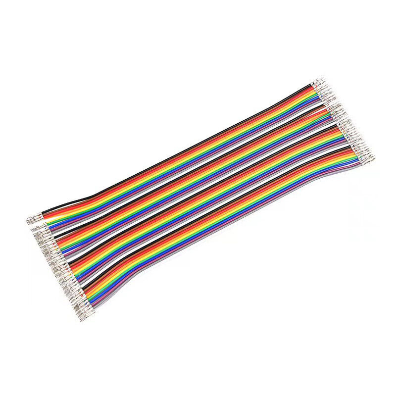Op maat gemaakte Rainbow Harness Flat Ribbon Cable met PVC-isolatie en 1.27mm Pitch IDC-connectoren