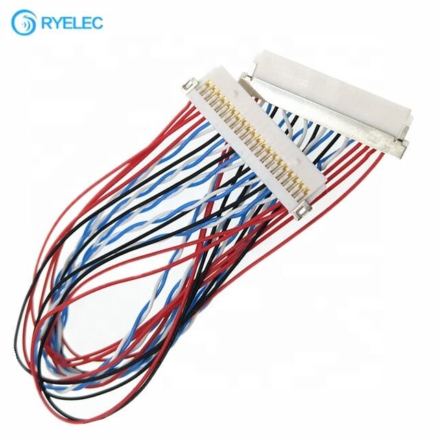 Fabrieksaanpassing Hirose 20pin Df19-20s-1c tot Df19-20s-1c Shell Wiring Harness DF19 Series 1 Spacing Lvds Conversion Cable