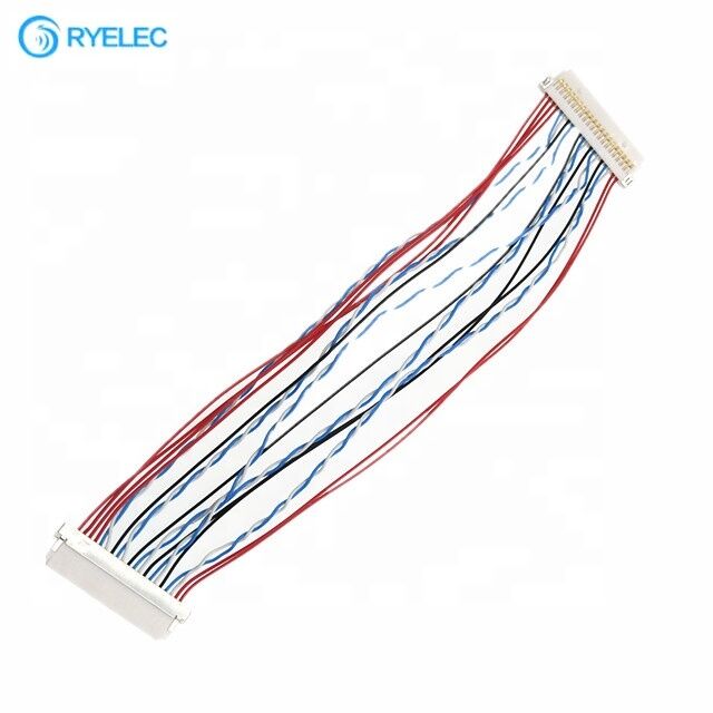 Fabrieksaanpassing Hirose 20pin Df19-20s-1c tot Df19-20s-1c Shell Wiring Harness DF19 Series 1 Spacing Lvds Conversion Cable