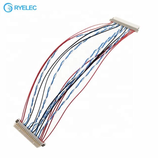 Fabrieksaanpassing Hirose 20pin Df19-20s-1c tot Df19-20s-1c Shell Wiring Harness DF19 Series 1 Spacing Lvds Conversion Cable
