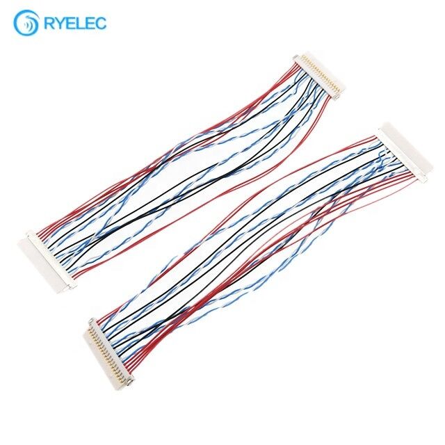 Fabrieksaanpassing Hirose 20pin Df19-20s-1c tot Df19-20s-1c Shell Wiring Harness DF19 Series 1 Spacing Lvds Conversion Cable