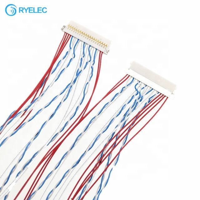 Fabrieksaanpassing Hirose 20pin Df19-20s-1c tot Df19-20s-1c Shell Wiring Harness DF19 Series 1 Spacing Lvds Conversion Cable