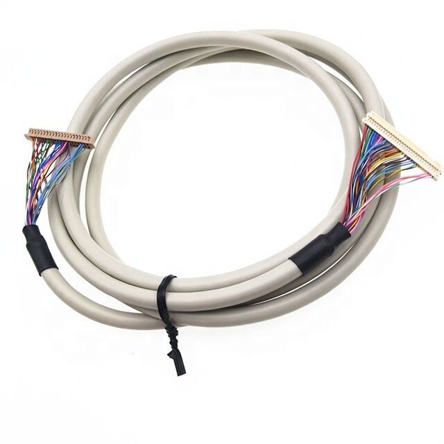 Warm verkrijgen 1.25mm Pitch HRS DF13 40pin EDP kabel tot 1mm Pitch JAE FI-X30 30pin LCD LVDS kabel assemblage