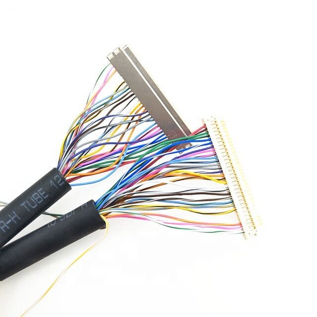 Warm verkrijgen 1.25mm Pitch HRS DF13 40pin EDP kabel tot 1mm Pitch JAE FI-X30 30pin LCD LVDS kabel assemblage