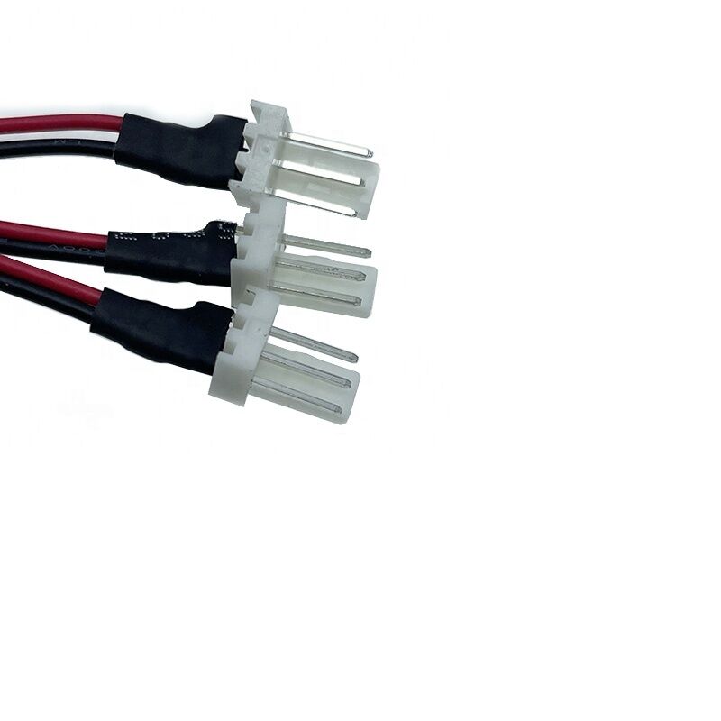 SM Male Female Conversion Cable One Tow Four Connection Cable 2.54 Aircraft 2Pin Red and Black Wiring Harness LED Light with Ter