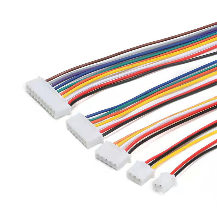 JST Bedrading 2 Pin 2P 4P 6P 8P 12P Rechte hoek Pin Connector Harness Assembly XH SH Flat Ribbon Jumper Harness