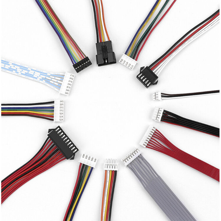JST Bedrading 2 Pin 2P 4P 6P 8P 12P Rechte hoek Pin Connector Harness Assembly XH SH Flat Ribbon Jumper Harness