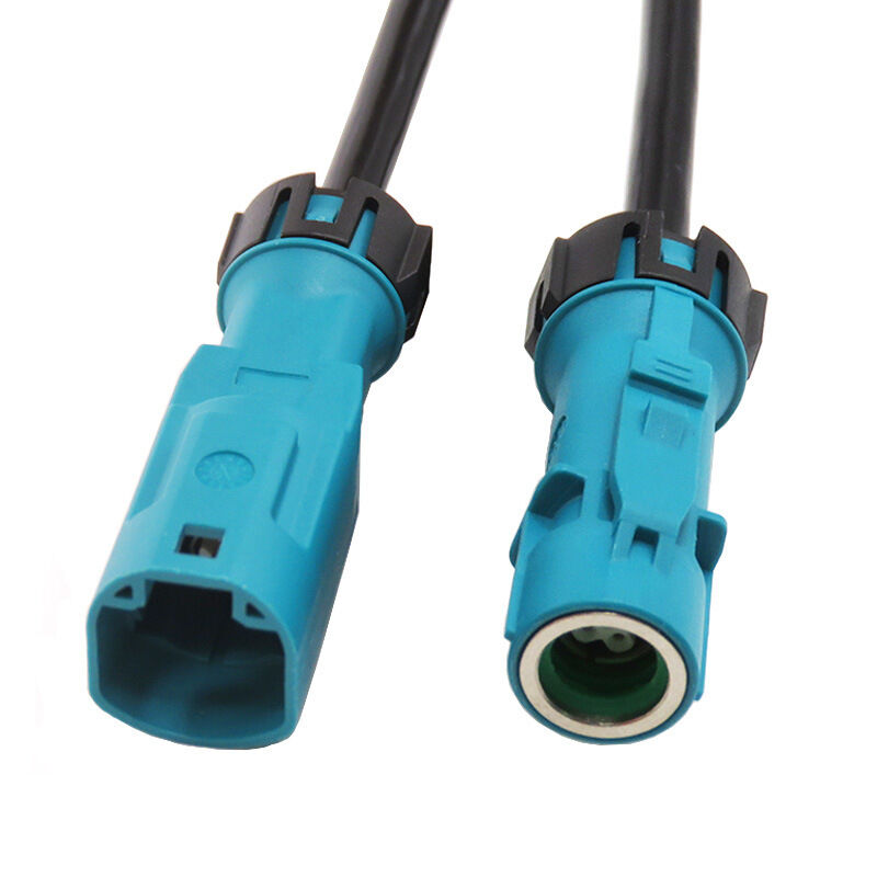 RY HSD Waterproof Connector Wire Harness Hsd4p Male and Female Connector RF High-frequency Coaxial Spiral Video Cable