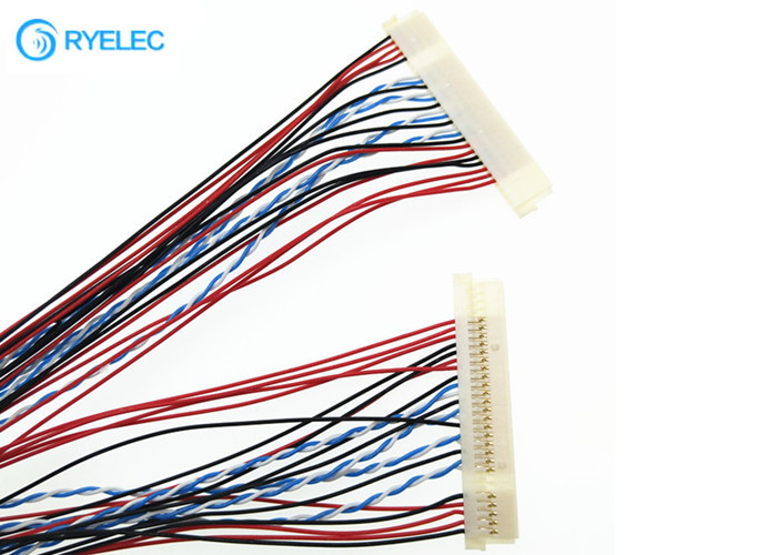De  df19-jaren '30-1C 30 P Lvds Kabel aan Lcd het Scherm leidde de Verdraaide Draad van het Convertorsignaal 30AWG