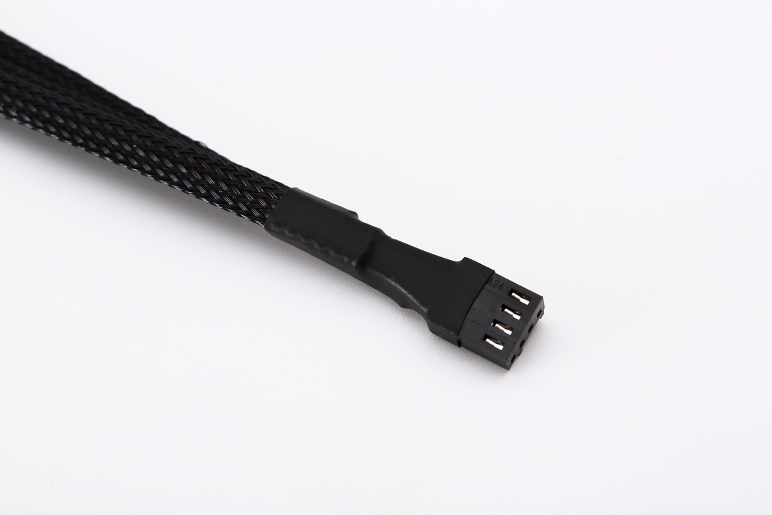 1 tot 3 Way Splitter Sleeved 4 Pin Pwm Connector Computer Fan Extension Cable 4p One Point Three
